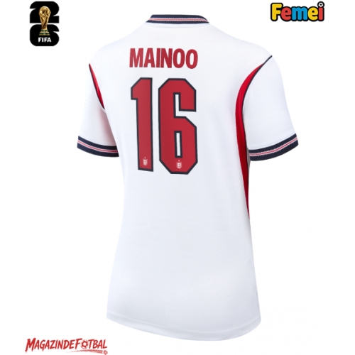 Anglia Kobbie Mainoo #16 Echipament de Fotbal Replică Mondial 2026 Femei Acasa Anglia Kobbie Mainoo #16 Echipament de Fotbal Replică Mondial 2026 Femei Acasa
